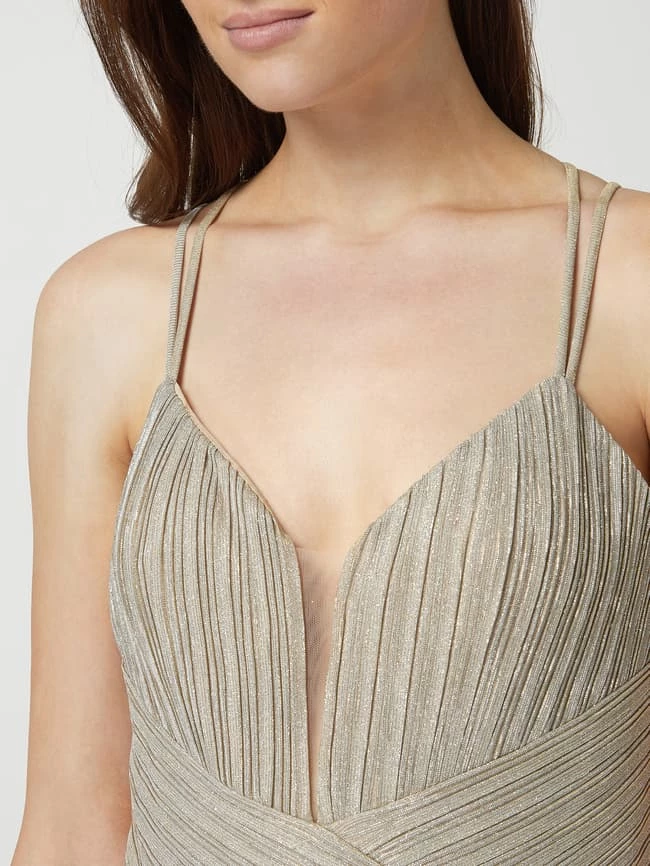 Bestes Angebot 🎉 Mascara Abendkleid Mit Glitter-Effekt - Gold 🔔 – Bild 3