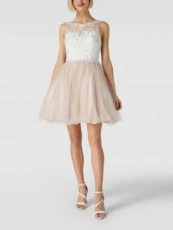 Bestpreis ✔️ Laona Cocktailkleid In Minilänge Mit Strasssteinbesatz - Offwhite 😍