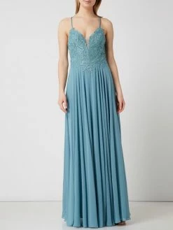 Rabatt 👏 Mascara Abendkleid Mit Pailletten - Aqua Blau 🌟