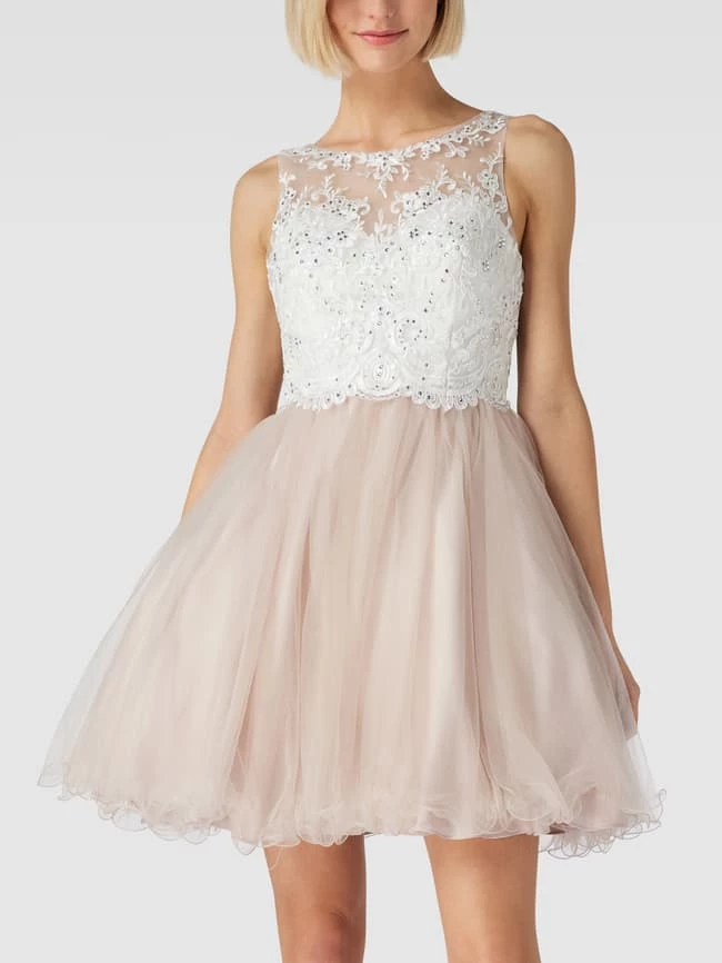 Bestpreis ✔️ Laona Cocktailkleid In Minilänge Mit Strasssteinbesatz - Offwhite 😍 – Bild 4