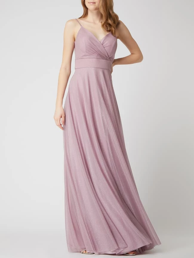 Blitzangebot 😉 TROYDEN COLLECTION Abendkleid Mit Glitter-Effekt - Mauve 😉