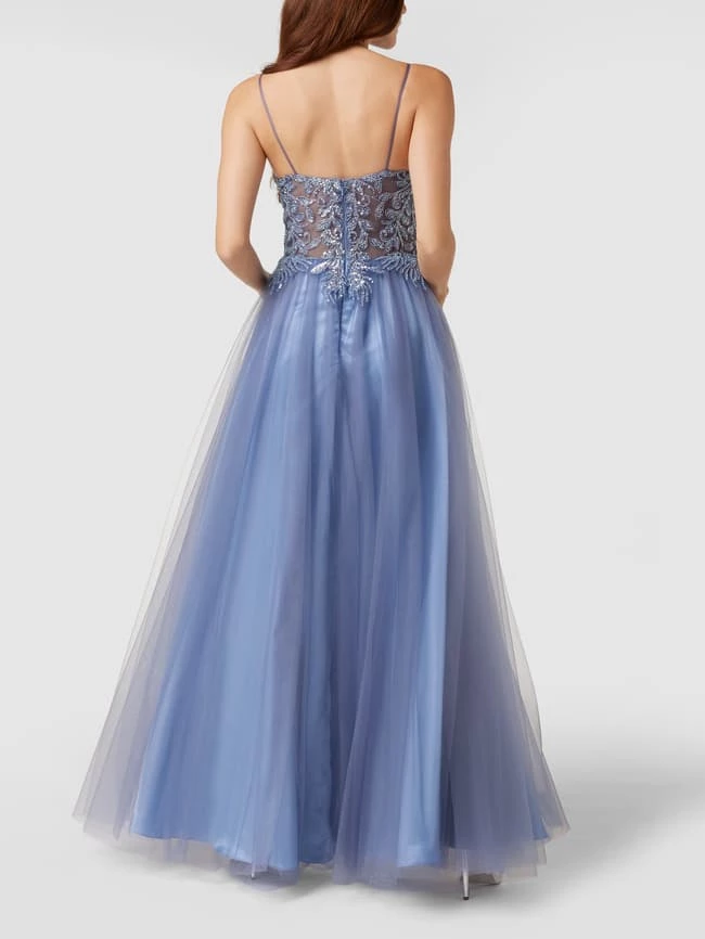 Neu 🎁 Mascara Abendkleid Aus Tüll Mit Pailletten - Ozean Blau ✨ – Bild 5