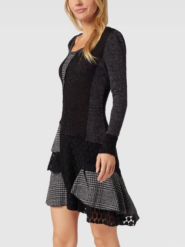 Budget 🥰 Apricot Minikleid In Strick-Optik - Dunkelgrau 😉 – Bild 4