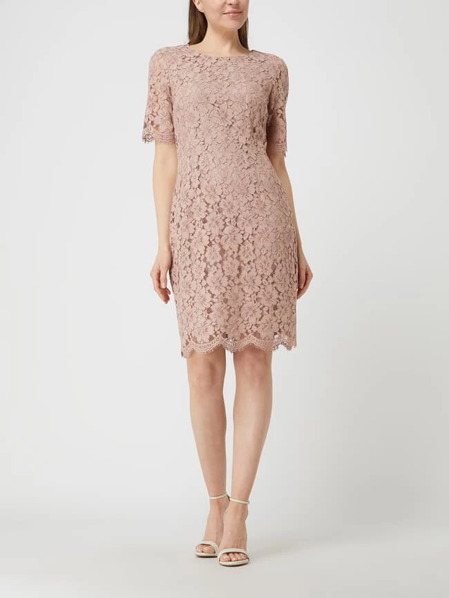 Blitzangebot ⭐ Montego Kleid Aus Spitze - Mauve 🧨