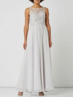 Blitzangebot 🤩 Laona Abendkleid Mit Strasssteinen - Hellgrau ✨