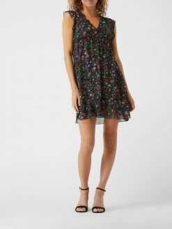 Beste Bewertungen von 🤩 Apricot Minikleid Aus Chiffon - Schwarz 🧨