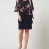 Coupon 💯 Vera Mont Cocktailkleid Mit Floralen Prints - Dunkelblau 🔔
