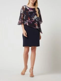 Coupon 💯 Vera Mont Cocktailkleid Mit Floralen Prints - Dunkelblau 🔔