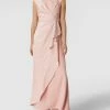 Schlussverkauf 🤩 Adrianna Papell Abendkleid In Wickel-Optik - Hellrosa ⌛