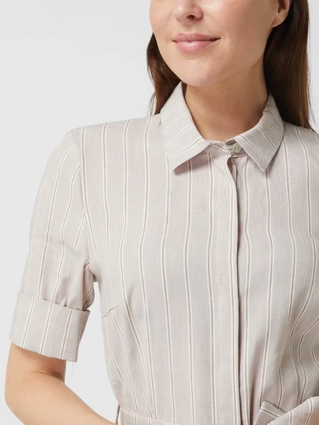 Am billigsten 🤩 Montego Blusenkleid Aus Leinenmischung - Sand 💯 – Bild 3