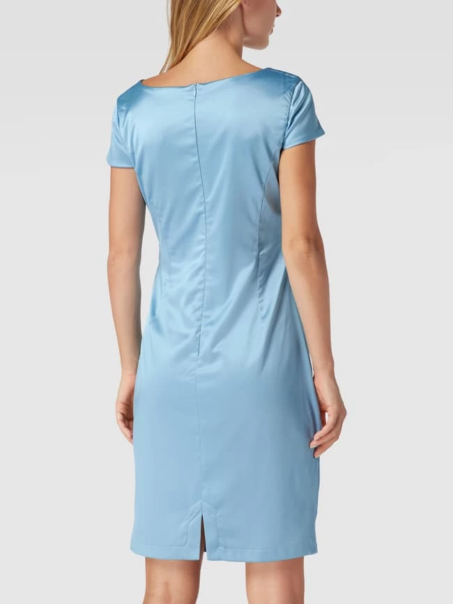 Bester Verkauf 🔔 Paradi Cocktailkleid In Wickel-Optik - Rauchblau 🧨 – Bild 5