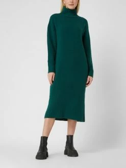 Bestpreis 😀 American Vintage Strickkleid Mit Stretch-Anteil Modell 'Domy' - Dunkelgrün 💯