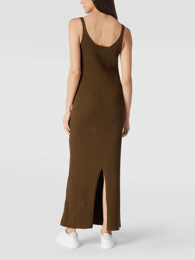 Schlussverkauf 👍 Marc O'Polo Denim Maxikleid Mit Gehschlitz - Schlamm 😍 – Bild 5