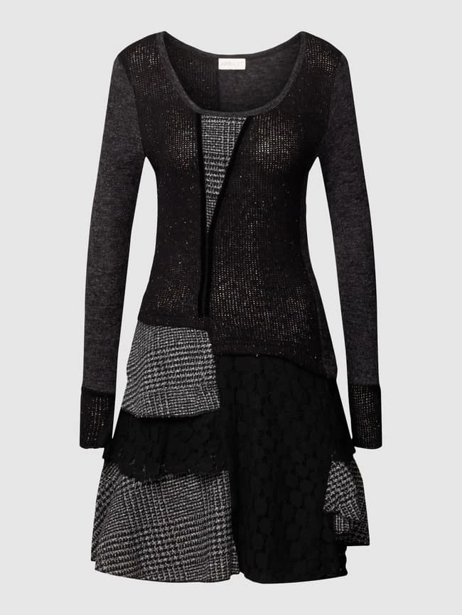 Budget 🥰 Apricot Minikleid In Strick-Optik - Dunkelgrau 😉 – Bild 2