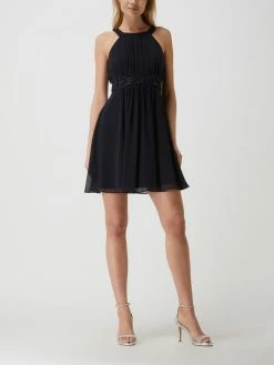 Billig 💯 Jake*s Cocktail Cocktailkleid Aus Chiffon - Marineblau Meliert 😍